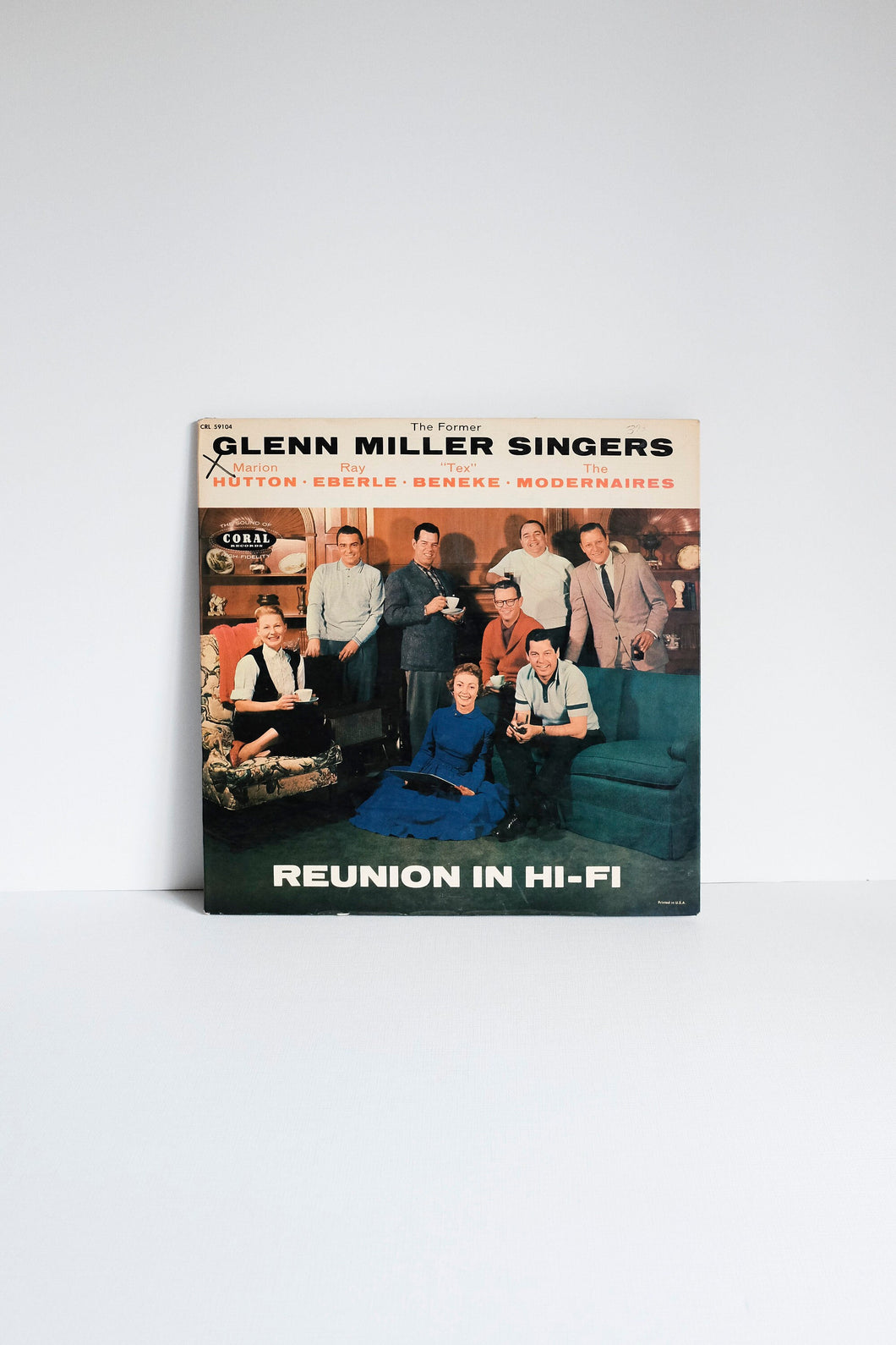 Vintage Vinyl Record Lp - The former Glenn Miller Singers Reunion in Hi-Fi