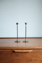 Vintage Brass Tulip Candle Holders - Set of 2