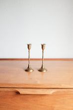 Vintage Brass Candle Holders - Set of 2