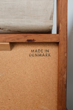 Danish Teak Tile Top Magazine Table - Made in Denmark, Textile Fabric Magazine Holder Book Side Table MCM Design, In the Style of Brdr Furbo