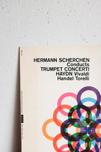 Vinyl LP German Scherchen trumpet Concerti with Lovely MCM graphic design cover