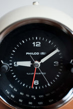 Mid Century Philco Ford AM/FM Alarm Clock Radio - MCM eyeball sphere clock